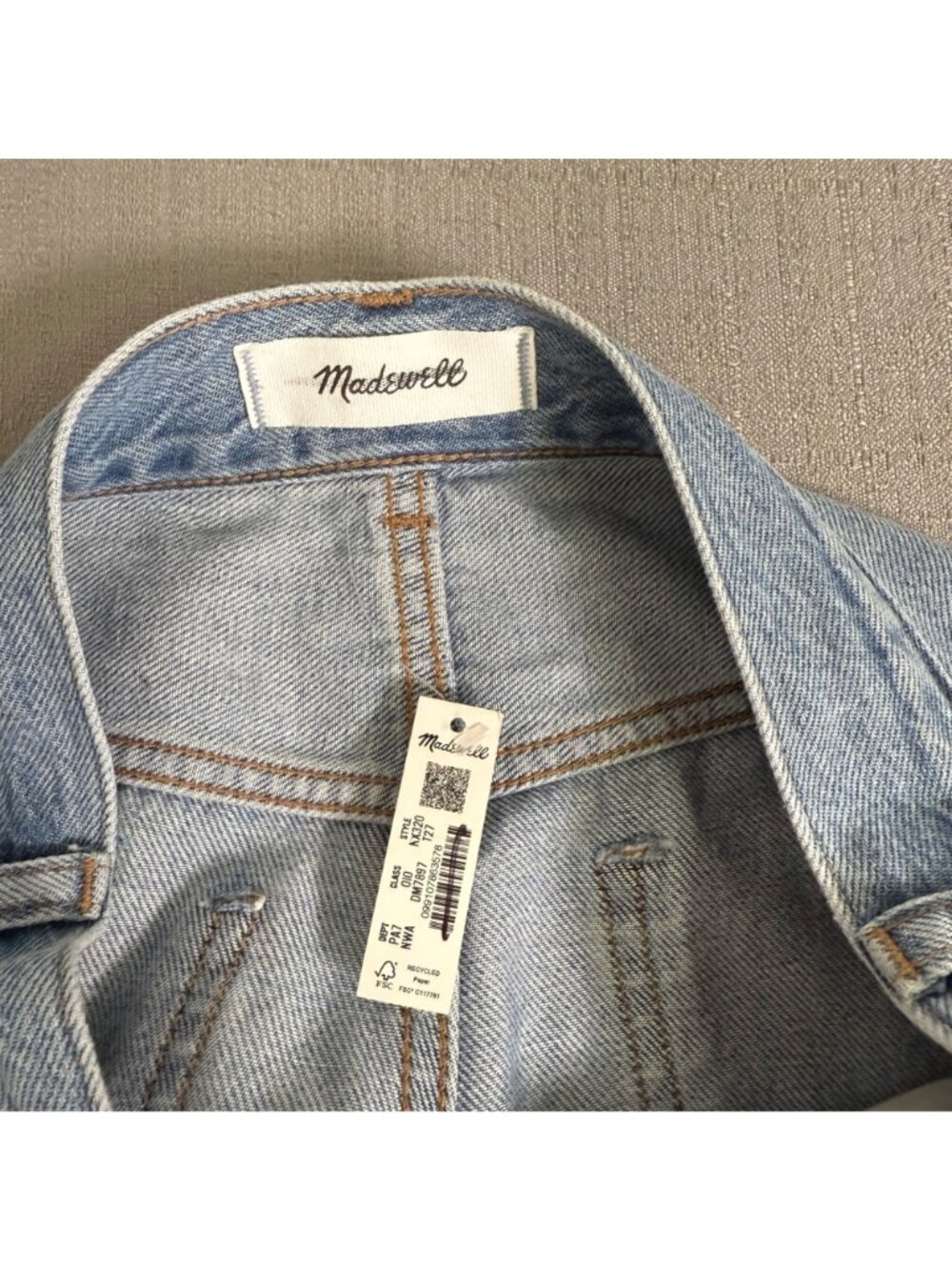 NWT Madewell The Perfect Vintage Wide-Leg Jean Women's Size 27 Tall Casual - Picture 6 of 16